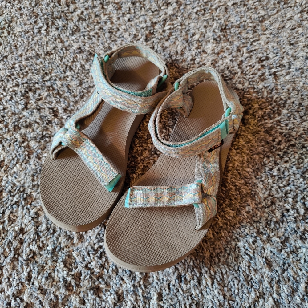 Teva Sandals Grey and Cyan